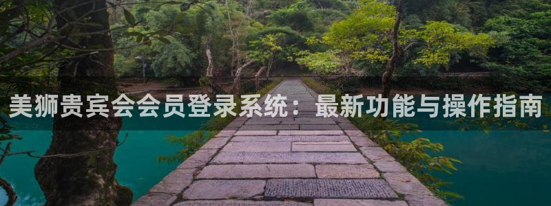 上海多多28g汽车电子有限公司：美狮贵宾会会员登录系统：最新功能与操作指南