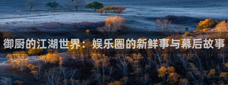 多多28g体育凯捷平台注册：御厨的江湖世界：娱乐圈的新鲜事与幕后故事